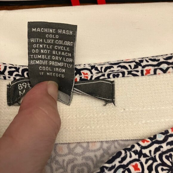 Elastic Waist Red Black and White Pants - Picture 11 of 11